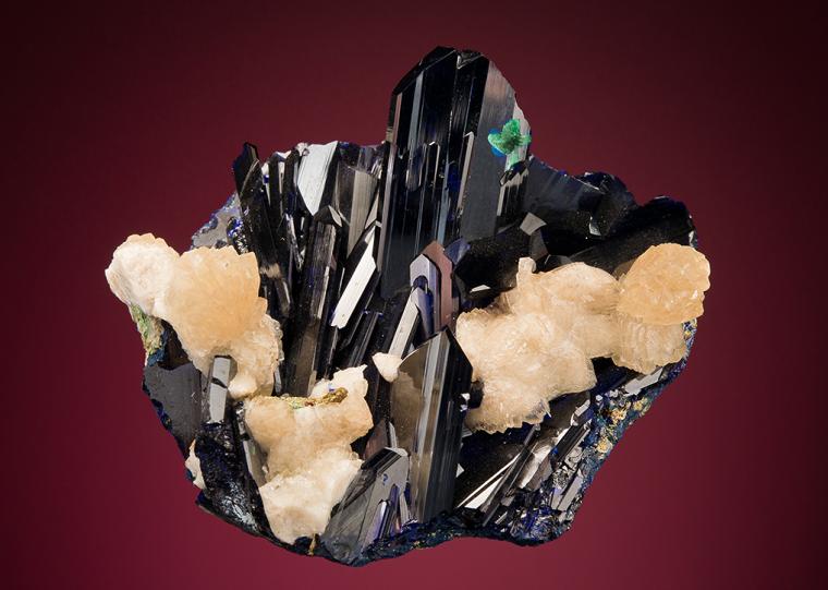 AZURITE with CALCITE